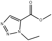 1H-1,2,3-Triazole-5-carboxylicacid,1-ethyl-,methylester(9CI) Struktur