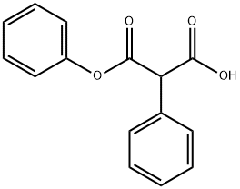 phenyl hydrogen phenylmalonate Struktur