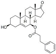 Androst-5-en-17-one, 3-hydroxy-7-(1-oxo-3-phenylpropoxy)-, (3beta,7beta)- (9CI) Struktur