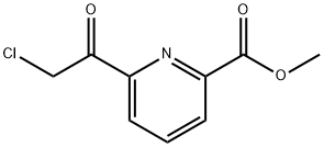 2-Pyridinecarboxylic acid, 6-(chloroacetyl)-, methyl ester (9CI) Struktur