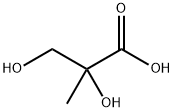 2,3-dihydroxy-2-methyl-propanoic acid Struktur