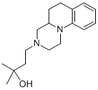 1H-Pyrazino(1,2-a)quinoline, 2,3,4,4a,5,6-hexahydro-3-(3-hydroxy-3-met hylbutyl)- Struktur