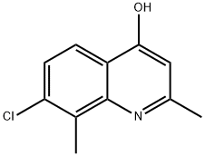 7-CHLORO-2,8-DIMETHYL-4-QUINOLINOL Struktur