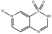 2H-Pyrido[4,3-e]-1,2,4-thiadiazine,1,1,7-trioxide(9CI) Struktur