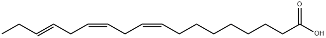 (9E,12Z,15Z)-9,12,15-Octadecatrienoic acid Struktur