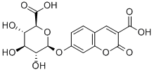 CARBOXYUMBELLIFERYL BETA-D-GLUCURONIDE Struktur