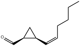 Cyclopropanecarboxaldehyde, 2-(1Z)-1-hexenyl-, (1S,2S)- (9CI) Struktur