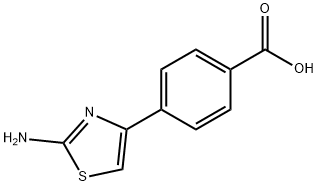 4-(2-AMino-4-thiazolyl)benzoic Acid Struktur