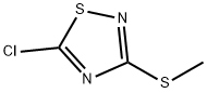 5-クロロ-3-(メチルチオ)-1,2,4-チアジアゾール 化學(xué)構(gòu)造式