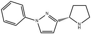 1-Phenyl-3-[(2R)pyrrolidinyl]-1H-pyrazole Struktur