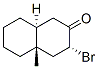 2(1H)-Naphthalenone, 3-bromooctahydro-4a-methyl-, (3alpha,4abeta,8aalp ha)- Struktur