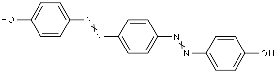 p,p'-[p-phenylenebis(azo)]bisphenol Struktur