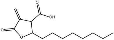 3-CARBOXY-4-OCTYL-2-METHYLENEBUTYROLACTONE Struktur