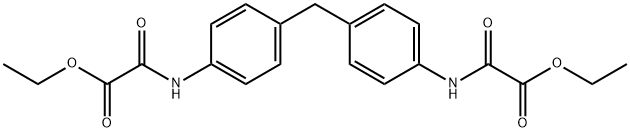 diethyl 2,2'-[methylenebis(4,1-phenyleneimino)]bis[2-oxoacetate] Struktur