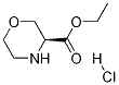 (S)-Ethyl morpholine-3-carboxylate hydrochloride Struktur