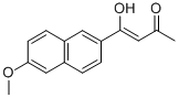 3-Buten-2-one, 4-hydroxy-4-(6-methoxy-2-naphthalenyl)-, (3Z)- Struktur