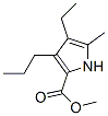 1H-Pyrrole-2-carboxylicacid,4-ethyl-5-methyl-3-propyl-,methylester(9CI) Struktur