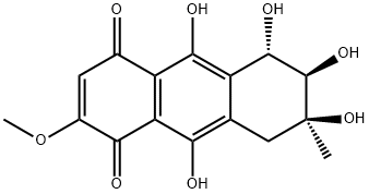 (1S)-1,2,3,4-テトラヒドロ-1,2β,3β,5,8-ペンタヒドロキシ-6-メトキシ-3-メチル-9,10-アントラキノン 化學構(gòu)造式