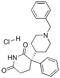 (S)-3-phenyl-1'-(phenylmethyl)[3,4'-bipiperidine]-2,6-dione monohydrochloride  Struktur