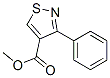 3-Phenyl-4-isothiazolecarboxylic acid methyl ester Struktur