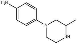 Benzenamine, 4-(3-methyl-1-piperazinyl)- (9CI) Struktur