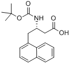 BOC-(S)-3-AMINO-4-(1-NAPHTHYL)-BUTYRIC ACID Struktur