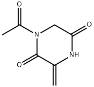 2,5-Piperazinedione, 1-acetyl-3-methylene- (9CI) Struktur