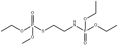 Phosphorothioic acid S-[2-(diethoxyphosphinylamino)ethyl]O-ethyl O-methyl ester Struktur