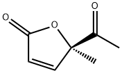 2(5H)-Furanone, 5-acetyl-5-methyl-, (5R)- (9CI) Struktur