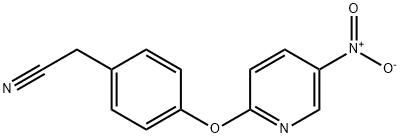 2-[4-[(5-NITRO-2-PYRIDYL)OXY]PHENYL]ACETONITRILE Struktur