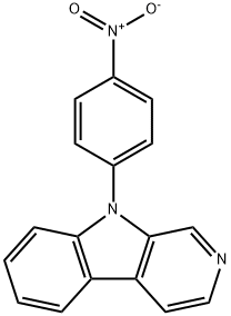 9-(4Nitrophenyl)-9H-pyrido[3,4-b]indole Struktur