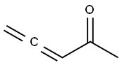 1,2-Pentadiene-4-one Struktur