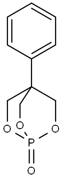 4-Phenyl-2,6,7-trioxa-1-phosphabicyclo[2.2.2]octane1-oxide Struktur