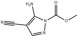 Methyl 5-aMino-4-cyano-1H-pyrazole-1-carboxylate Struktur