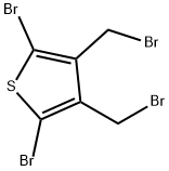 Thiophene, 2,5-dibromo-3,4-bis(bromomethyl)- Struktur