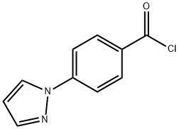 4-(1H-PYRAZOL-1-YL)BENZOYL CHLORIDE Struktur