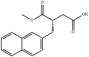 (S)-2-(2-NAPHTHYLMETHYL)SUCCINIC ACID-1-METHYL ESTER Struktur