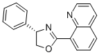 (S)-4-PHENYL-2-(QUINOLIN-8-YL)-4,5-DIHYDROOXAZOLE Struktur