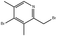 4-BROMO-2-(BROMOMETHYL)-3,5-DIMETHYLPYRIDINE Struktur