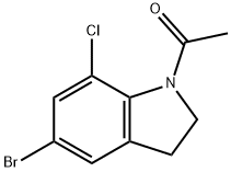 1-ACETYL-5-BROMO-7-CHLOROINDOLINE Struktur