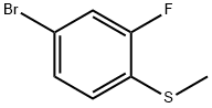 4-bromo-2-fluoro-1-methylthiobenzene Struktur