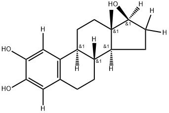 2-HYDROXY-17BETA-ESTRADIOL-1,4,16,16,17-D5 Struktur