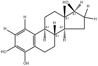 4-HYDROXY-17BETA-ESTRADIOL-1,2,16,16,17-D5 Struktur