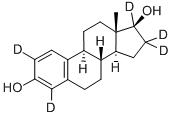 17BETA-雌二醇-2,4,16,16,17-D5, 221093-45-4, 結(jié)構(gòu)式