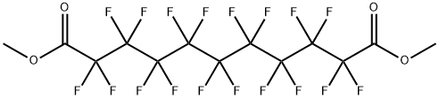 Octadecafluoroundecanedioic acid dimethyl ester Struktur