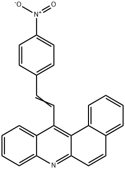 12-(p-Nitrostyryl)benz[a]acridine Struktur