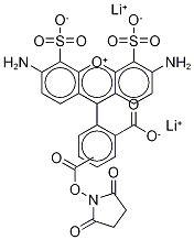 4,5-Disulfo RhodaMine-123 Carboxylic Acid SucciniMidyl Ester LithiuM Salt Struktur