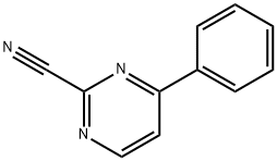 2-Pyrimidinecarbonitrile, 4-phenyl- (8CI,9CI) Struktur