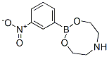 2-(3-Nitrophenyl)-1,3-dioxa-2-bora-6-azacyclooctane Struktur