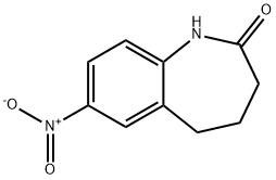 7-NITRO-1,3,4,5-TETRAHYDRO-BENZO[B]AZEPIN-2-ONE Struktur